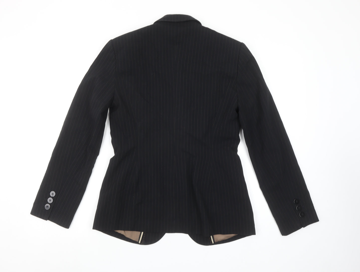 Marks and Spencer Women Black Pinstripe Suit Jacket UK 10