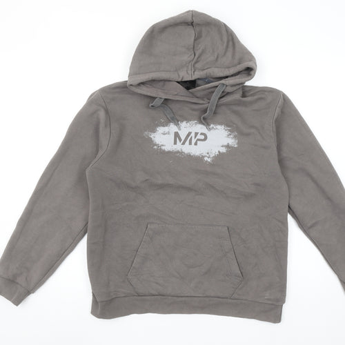 MP Women’s Grey Hoodie Medium Pullover Cotton Blend Casual
