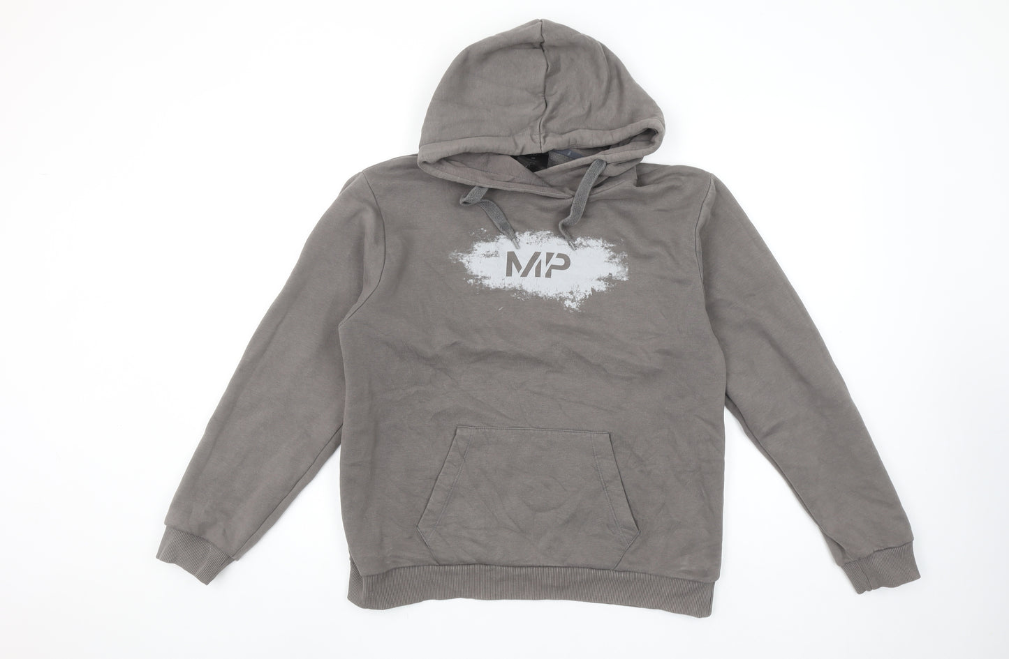 MP Women’s Grey Hoodie Medium Pullover Cotton Blend Casual