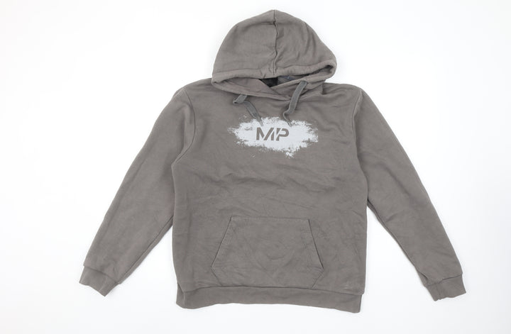 MP Women’s Grey Hoodie Medium Pullover Cotton Blend Casual