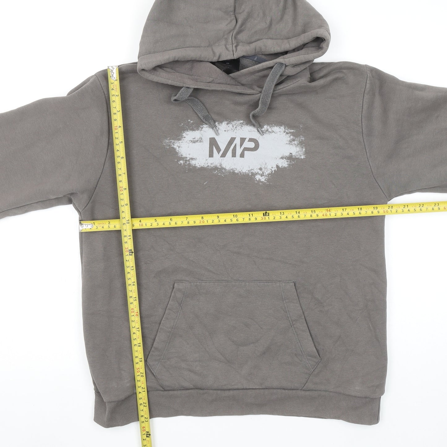 MP Women’s Grey Hoodie Medium Pullover Cotton Blend Casual