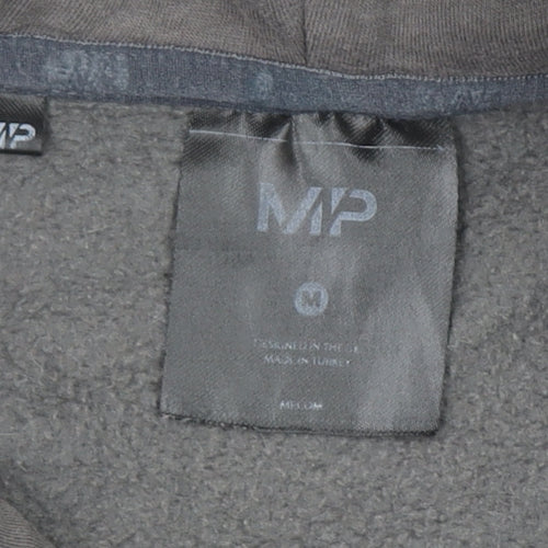 MP Women’s Grey Hoodie Medium Pullover Cotton Blend Casual