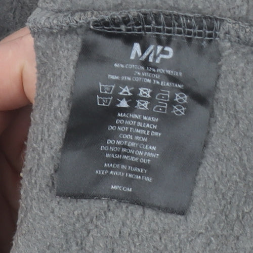 MP Women’s Grey Hoodie Medium Pullover Cotton Blend Casual