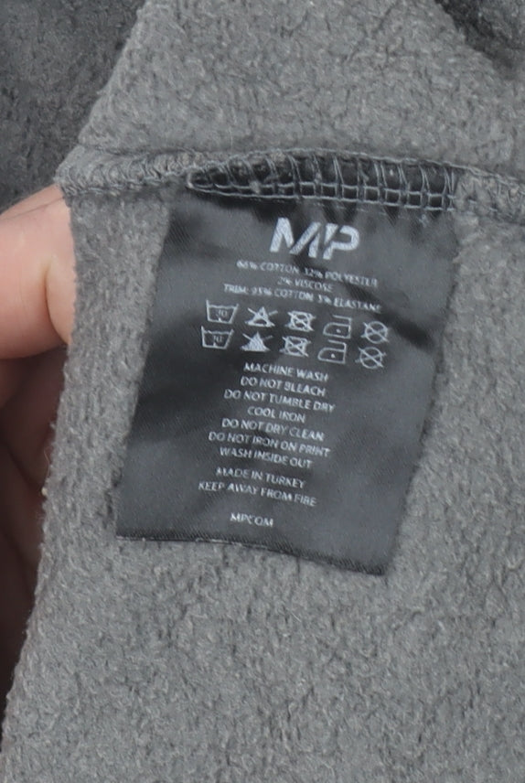 MP Women’s Grey Hoodie Medium Pullover Cotton Blend Casual