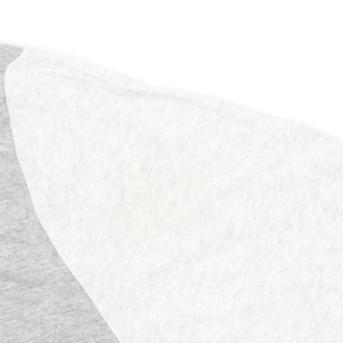 Gap Women's Grey Henley 3/4 Sleeve Cotton Modal T-Shirt XL