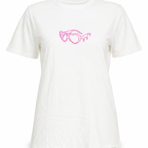 I Saw It First Women’s White Love Island Graphic Cotton T-Shirt Size S