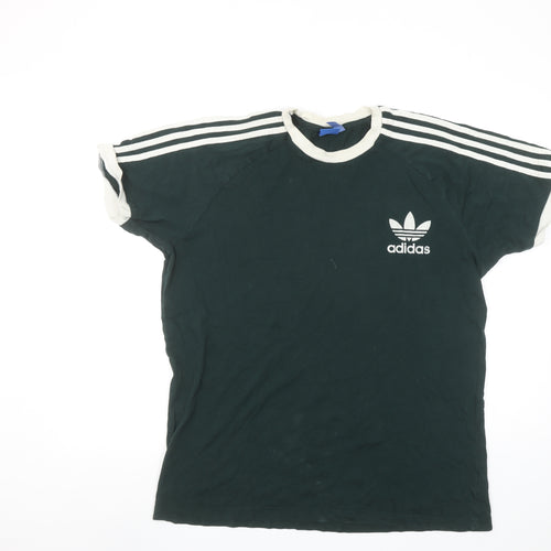 Adidas Men's Green XL Retro Trefoil Sports T-Shirt