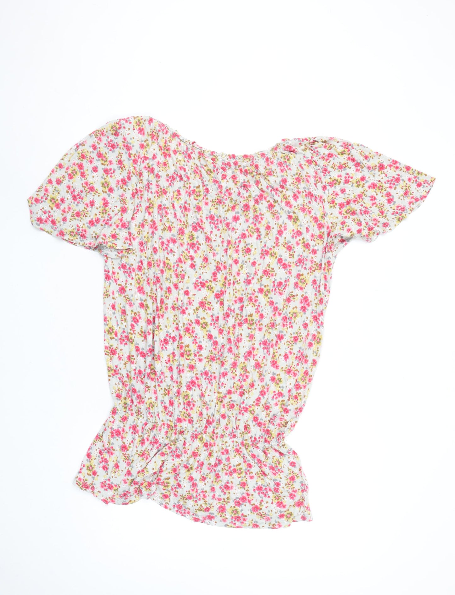 Next Women's Multicoloured Floral Viscose Tunic Blouse Size 10
