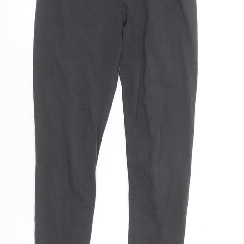 White Stuff Women Black Size 10 Ankle Leggings Cotton Blend