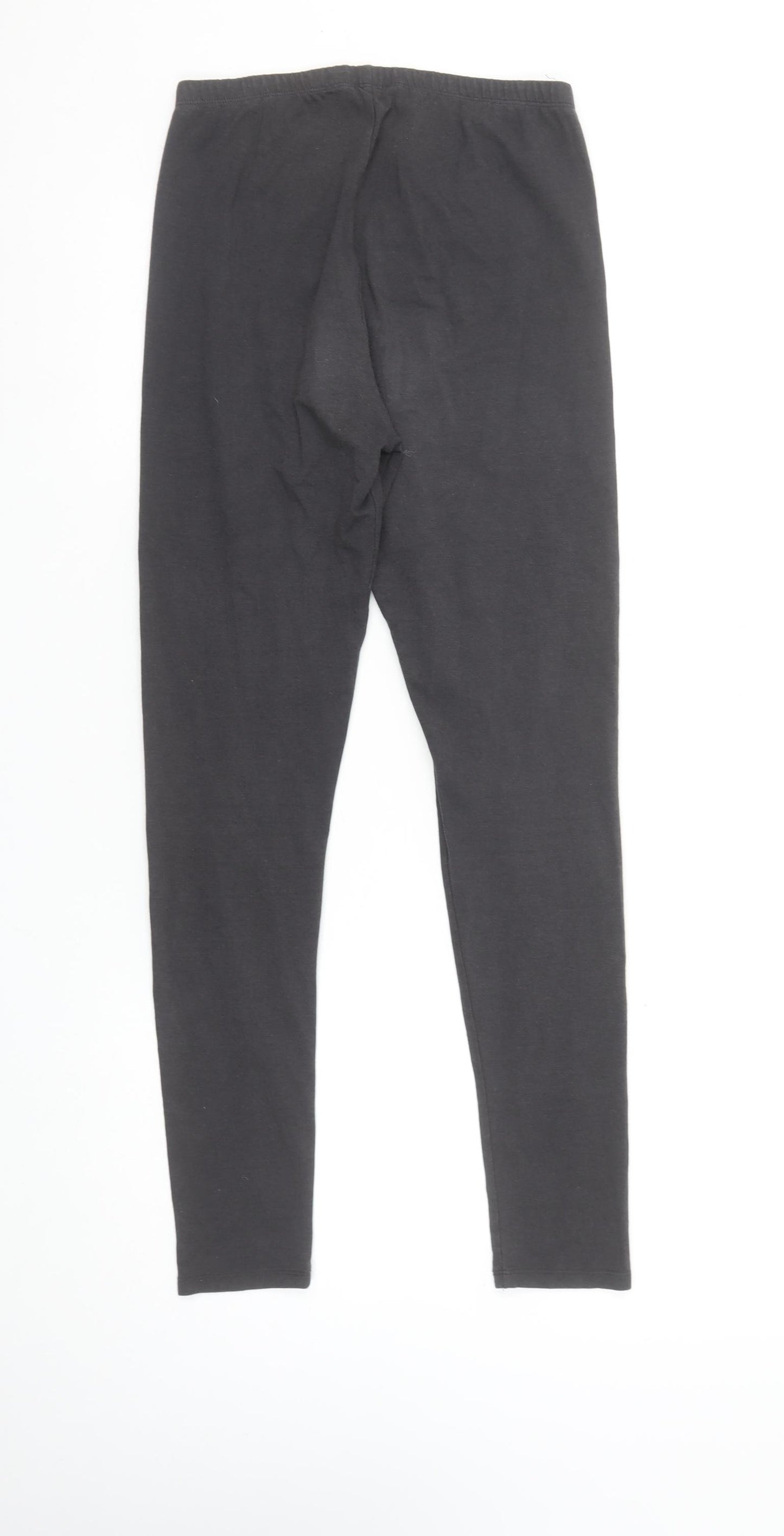 White Stuff Women Black Size 10 Ankle Leggings Cotton Blend