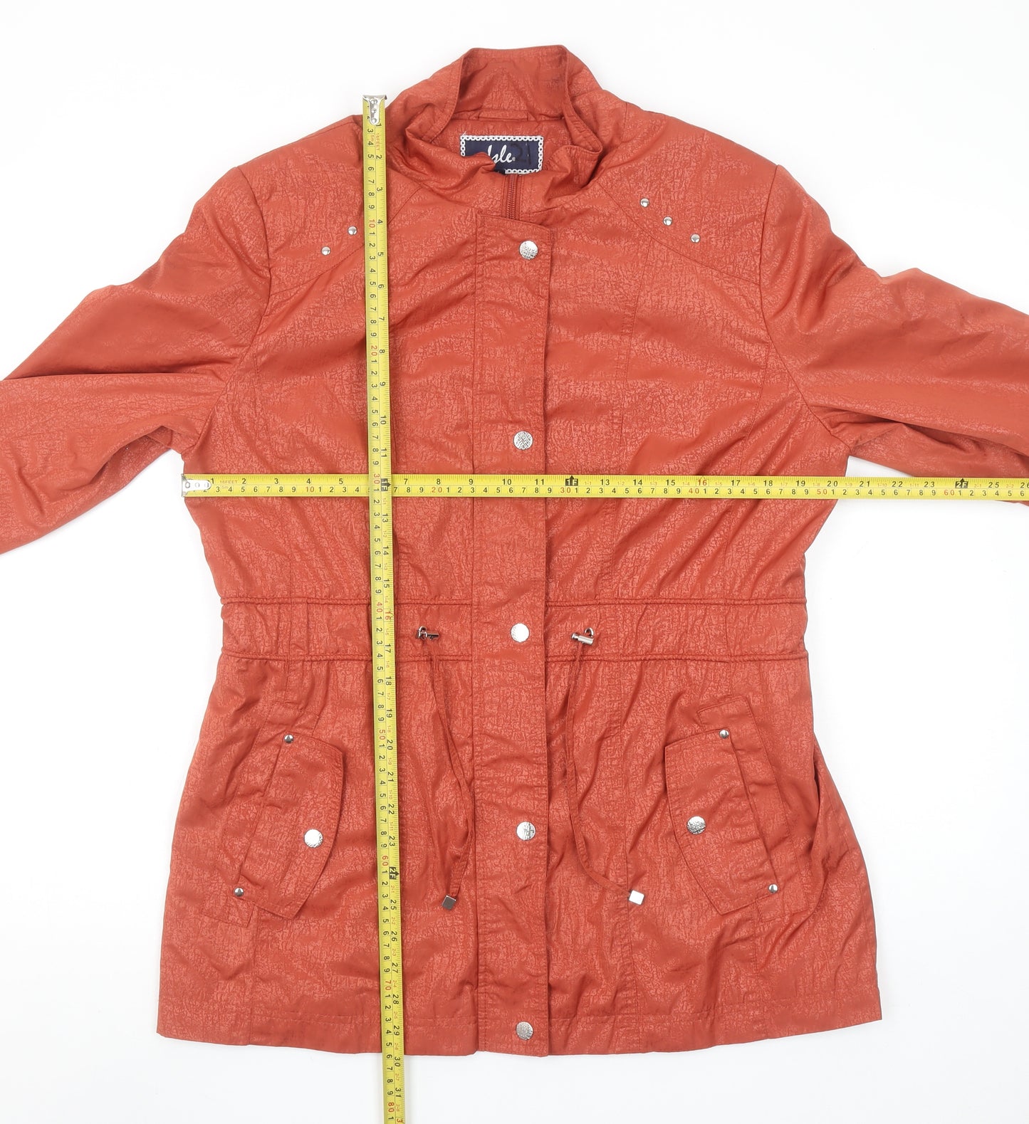 Isle Women’s Brown Mid-Length Anorak Jacket Size 12 Polyester Lined