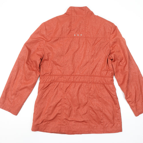 Isle Women’s Brown Mid-Length Anorak Jacket Size 12 Polyester Lined