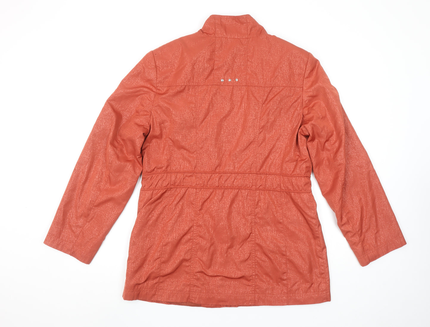 Isle Women’s Brown Mid-Length Anorak Jacket Size 12 Polyester Lined