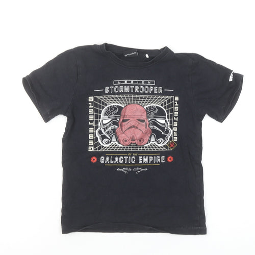 M&Co Boys Black Star Wars Stormtrooper Graphic T-Shirt 6-7 Years