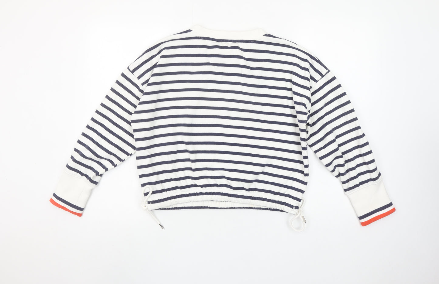 John Lewis ANYDAY Womens Navy Stripe Pullover Sweatshirt Small