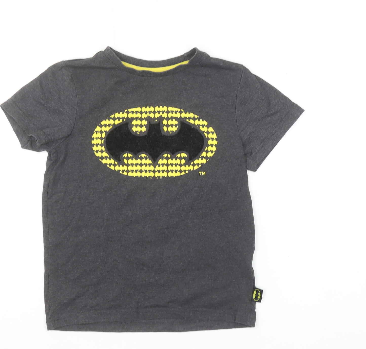 Character.com Boys Batman Grey Graphic Short Sleeve T-Shirt 6-7 Years