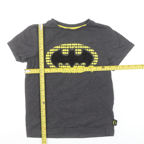 Character.com Boys Batman Grey Graphic Short Sleeve T-Shirt 6-7 Years