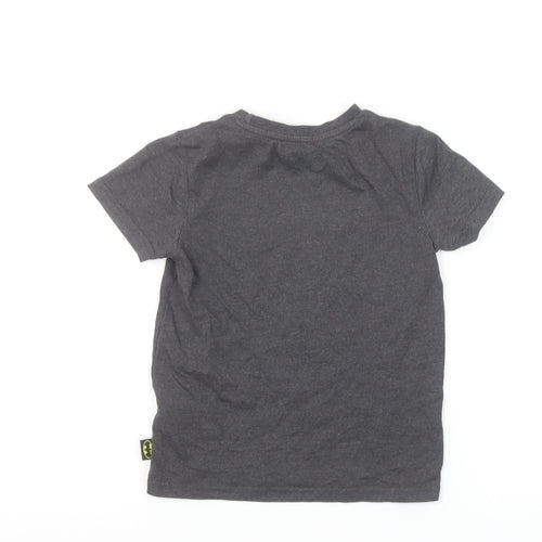 Character.com Boys Batman Grey Graphic Short Sleeve T-Shirt 6-7 Years