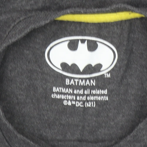 Character.com Boys Batman Grey Graphic Short Sleeve T-Shirt 6-7 Years
