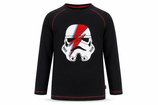 Marks and Spencer Boys Black Star Wars Stormtrooper Pyjama Top 11-12 Years