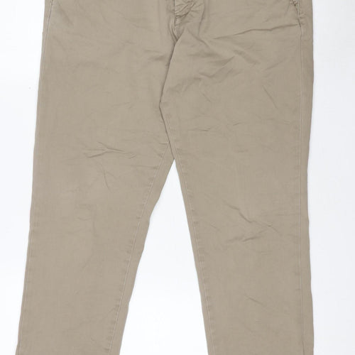 Jack & Jones Men's Beige Chino Trousers Size 30 Regular Fit