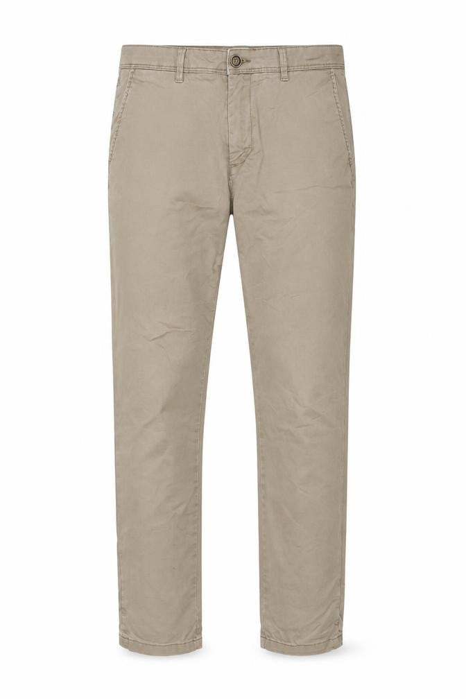 Front view of Jack & Jones Men's Beige Chino Trousers, size 30, Regular Fit