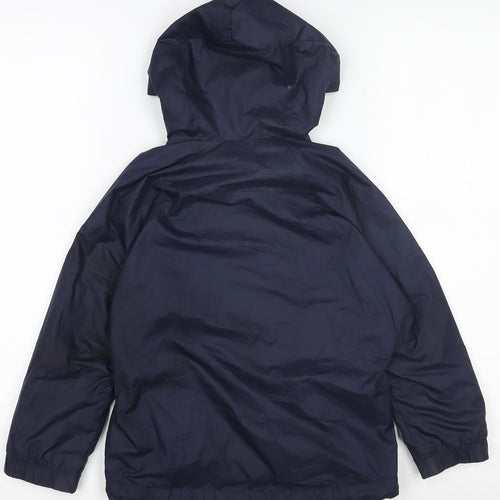 Adidas Boys Navy Blue 4-5 Years Windbreaker Hooded Active Jacket