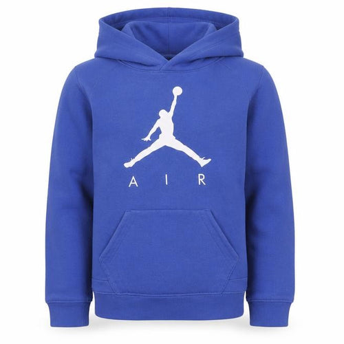 Nike Air Jordan Boys Blue Hoodie 8-10 Years Pullover Fleece Sweatshirt