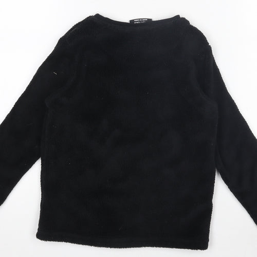 Minecraft Boys Black Creeper Fleece Pyjama Top 7-8 Years Nightwear