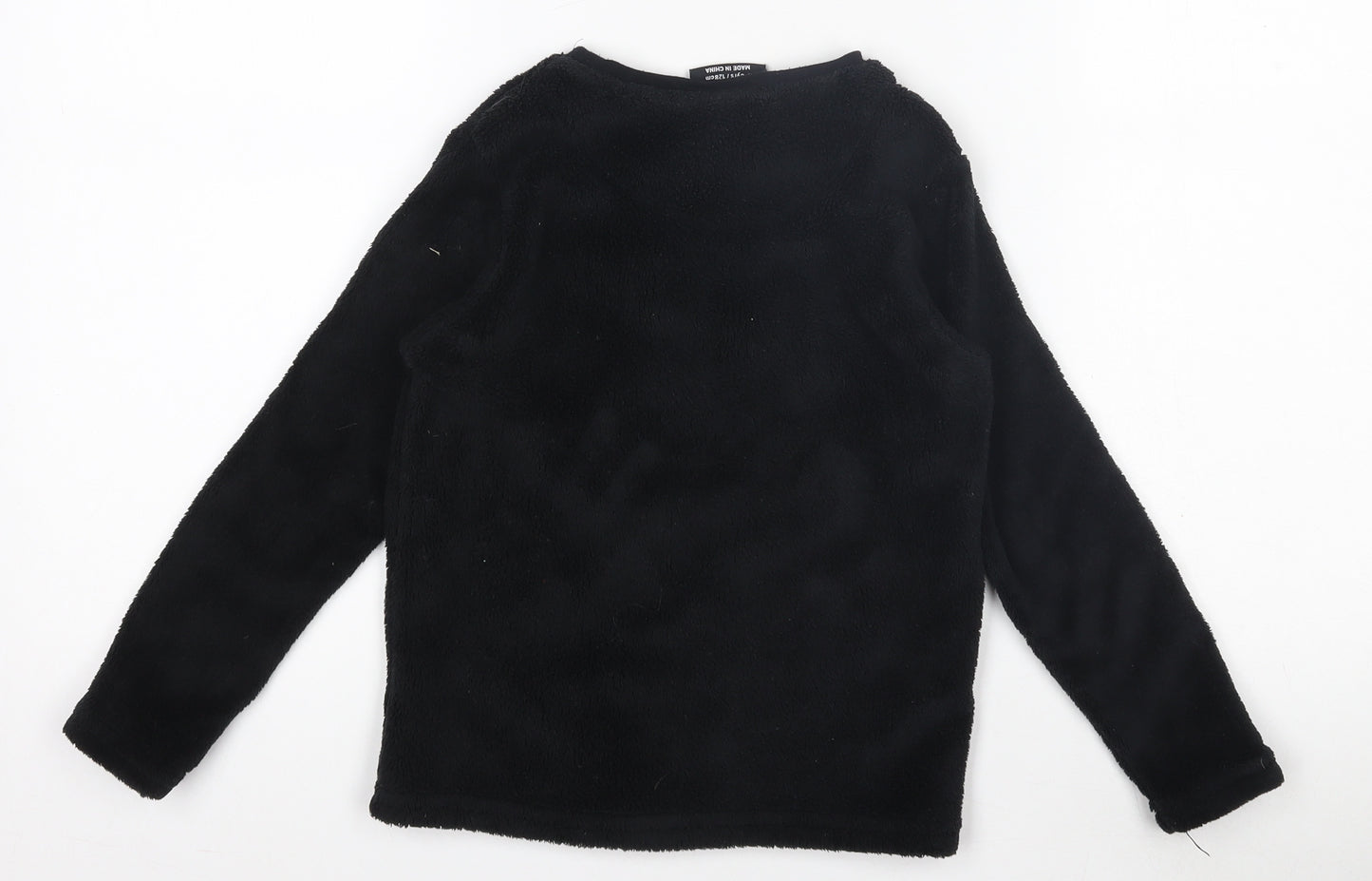 Minecraft Boys Black Creeper Fleece Pyjama Top 7-8 Years Nightwear