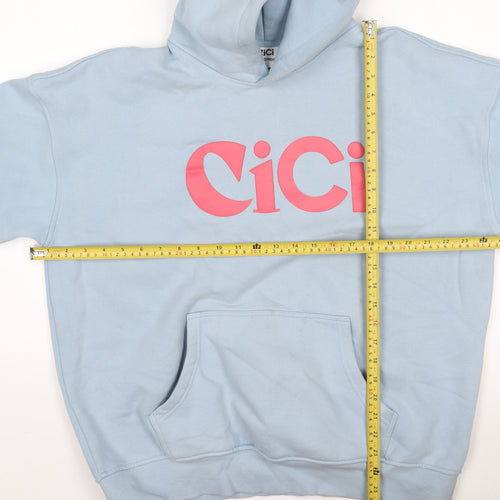 CiCi Loud & Proud Women's Light Blue Pullover Hoodie L
