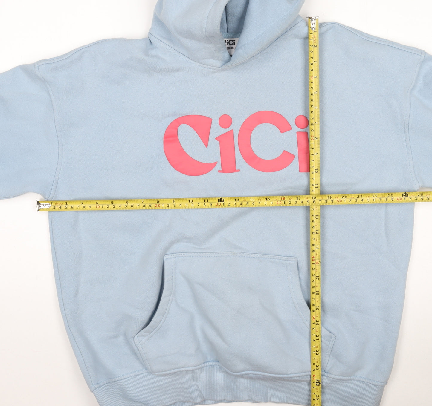 CiCi Loud & Proud Women's Light Blue Pullover Hoodie L