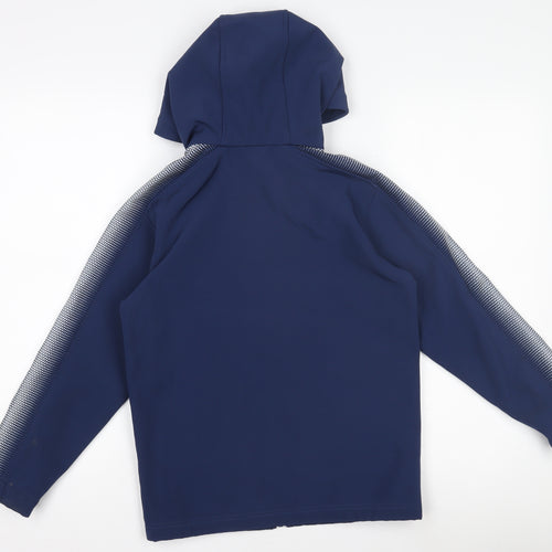 Pendle Boys Blue Softshell Hooded Football Jacket 11-12 Years Full Zip