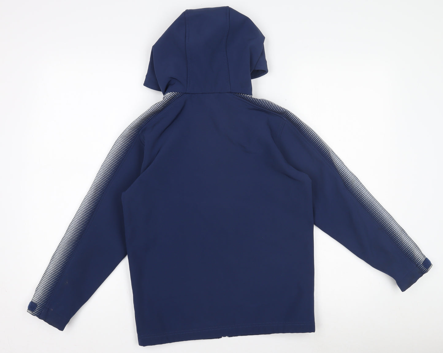 Pendle Boys Blue Softshell Hooded Football Jacket 11-12 Years Full Zip