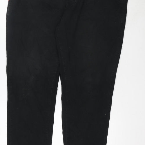Kangol Men's Black 2XL Chino Trousers Regular Fit Cotton Blend