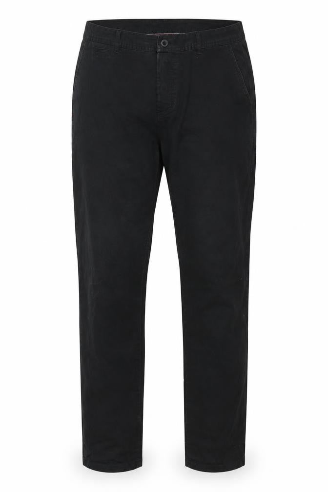 Kangol Men's Black 2XL Chino Trousers Regular Fit Cotton Blend