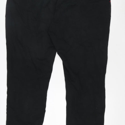 Kangol Men's Black 2XL Chino Trousers Regular Fit Cotton Blend