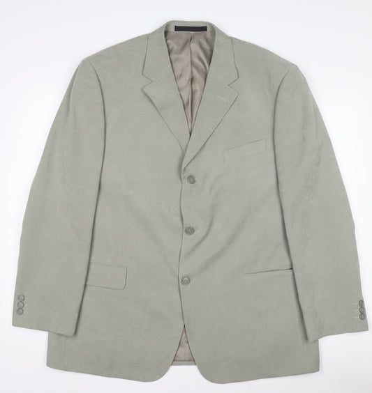 Marks and Spencer Men’s Beige Blazer Jacket 44 Chest Regular Fit