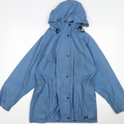 Regatta Women's Blue Waterproof Hooded Rain Jacket UK 12