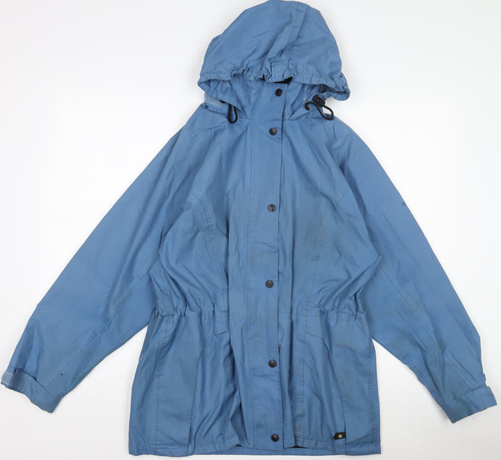 Regatta Women's Blue Waterproof Hooded Rain Jacket UK 12