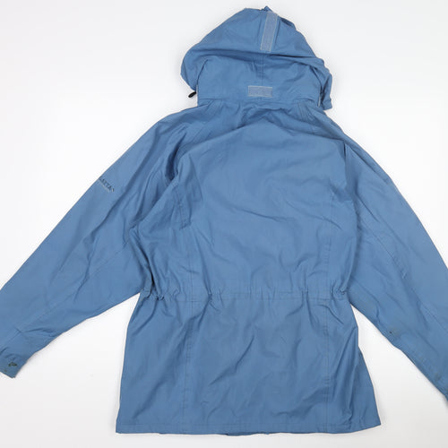Regatta Women's Blue Waterproof Hooded Rain Jacket UK 12