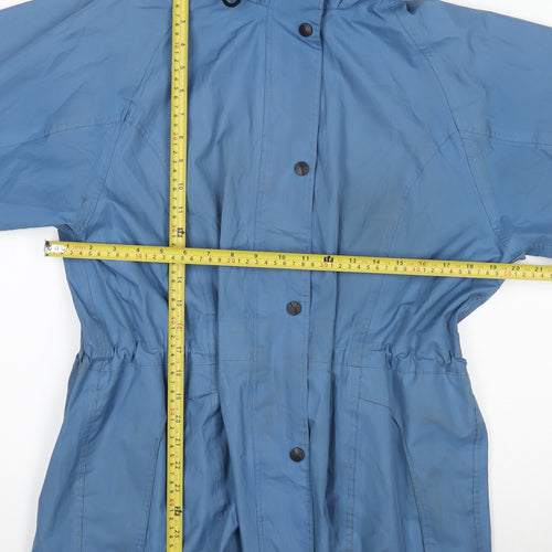 Regatta Women's Blue Waterproof Hooded Rain Jacket UK 12