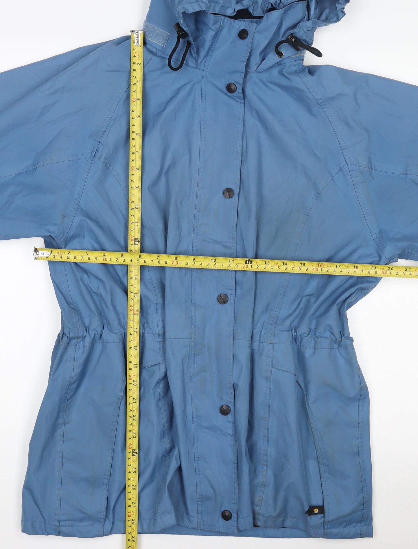 Regatta Women's Blue Waterproof Hooded Rain Jacket UK 12
