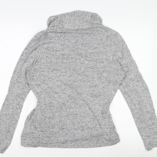 Deane & White Women’s Grey Wrap Long Sleeve Rayon Blend Top Size L