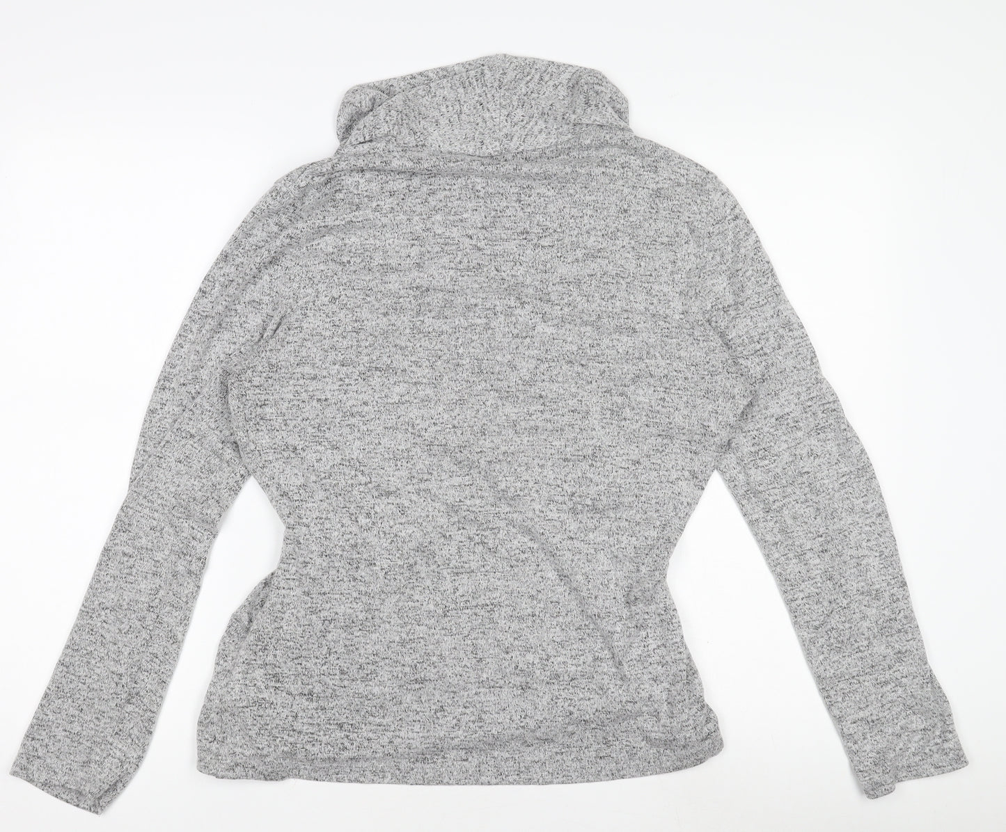 Deane & White Women’s Grey Wrap Long Sleeve Rayon Blend Top Size L
