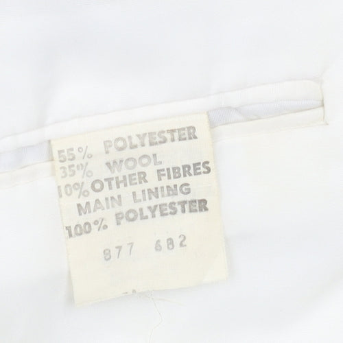 Littlewoods Stores Men's Beige Wool Blend Classic 42 Regular Blazer Jacket