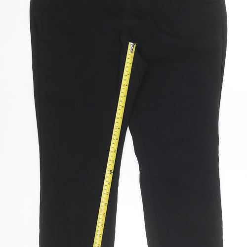 H&M Women’s Black Slim Chino Trousers UK 14 Workwear Stretch