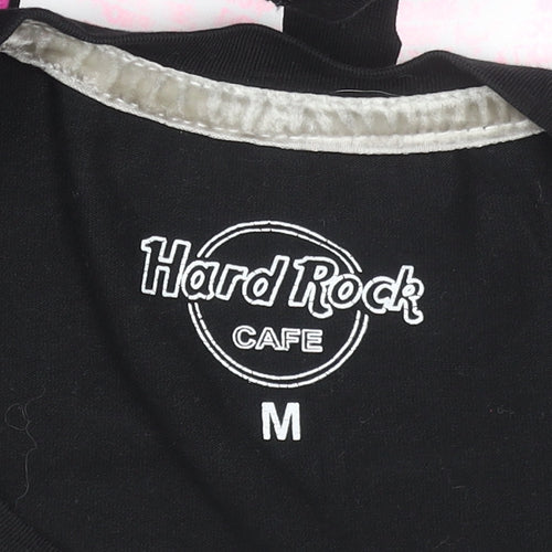 Hard Rock Cafe Men's Black Cotton Lion Graphic T-Shirt Size M