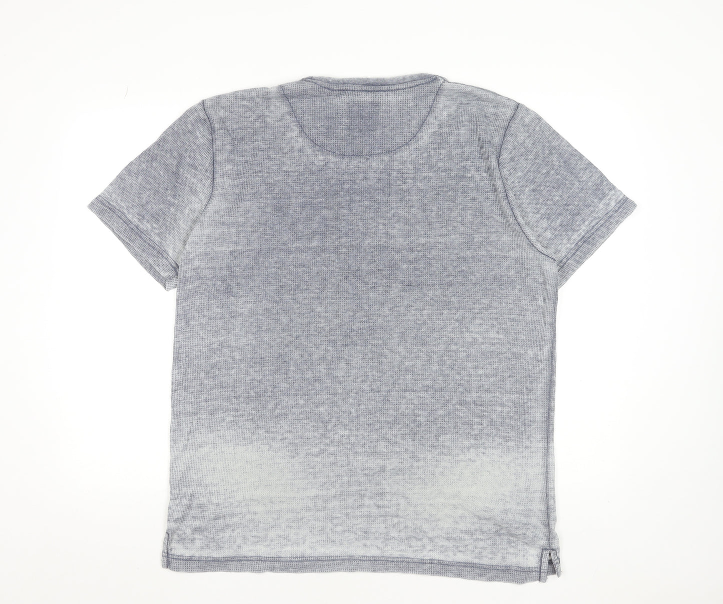 Tokyo Laundry Men's Blue Cotton Blend Crew Neck T-Shirt Size L