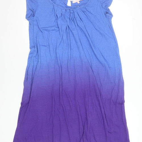 Jigsaw Girls Blue Purple Ombre Jersey T-Shirt Dress 12-13 Years